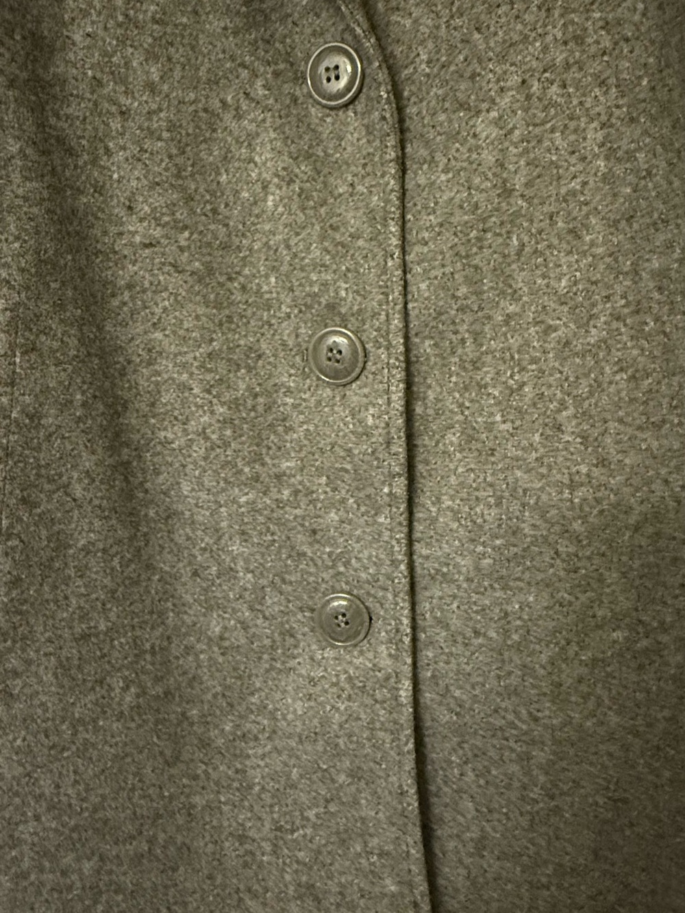 Charcoal Gray Women's Wool Peacoat - Classic Notch Collar - Picture 6 of 7